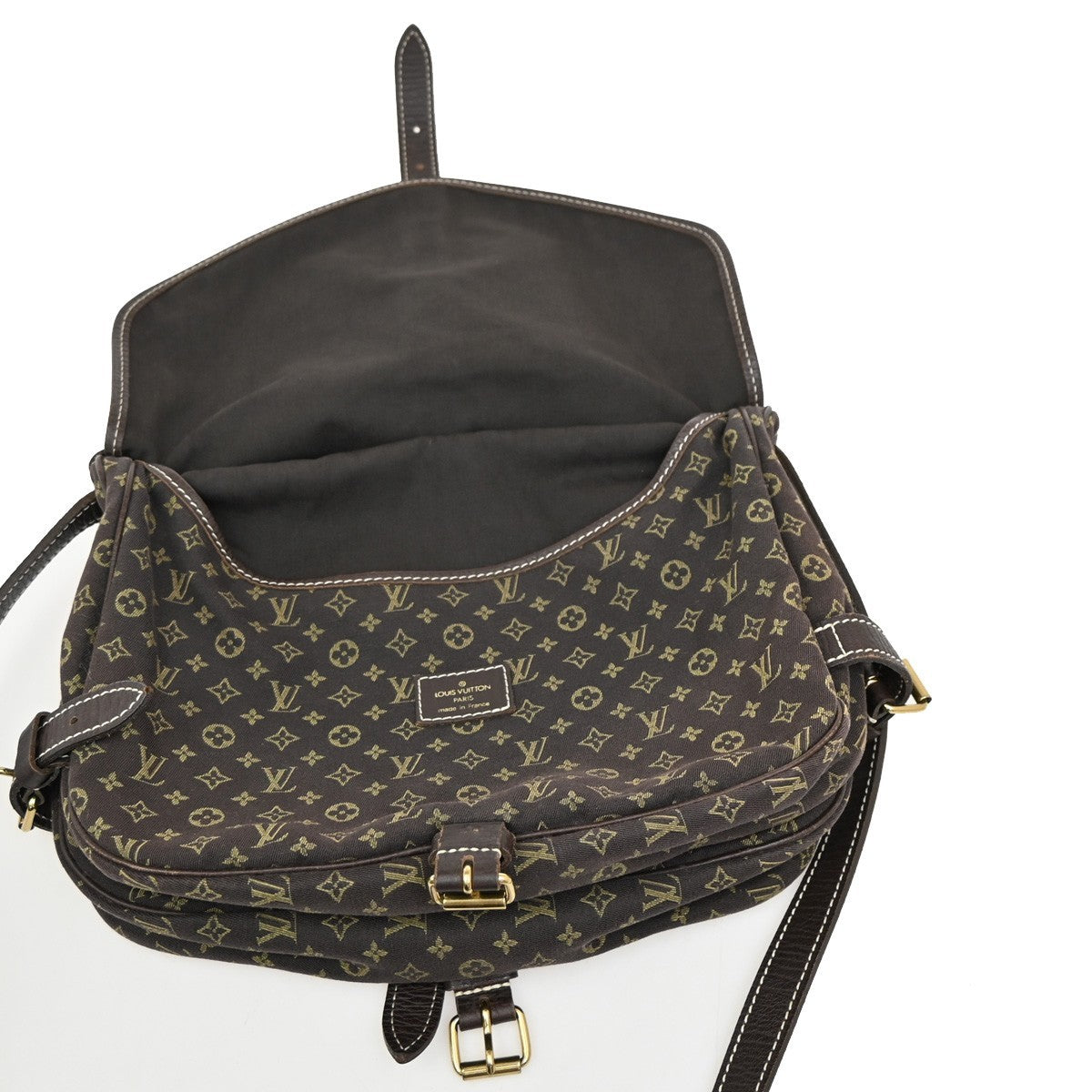 LOUIS VUITTON Saumur 30 Shoulder Bag Monogram Mini Lin Canvas BN M95227 72EF891