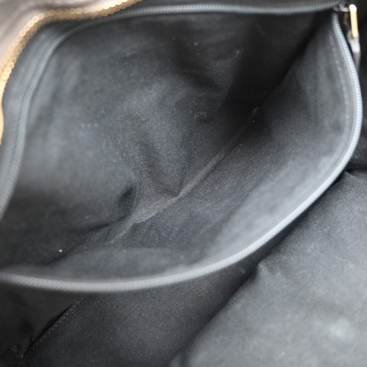 YVES SAINT LAURENT YSL 2Way Cabas Chyc Hand Shoulder Bag Leather Gray 35KA727