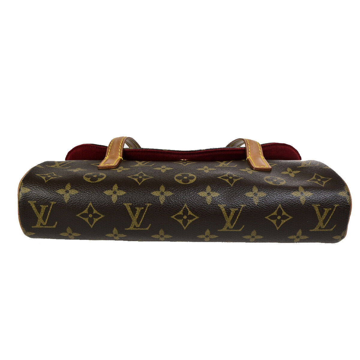LOUIS VUITTON Sonatine Hand Bag Monogram Leather Brown France M51902 76SJ506