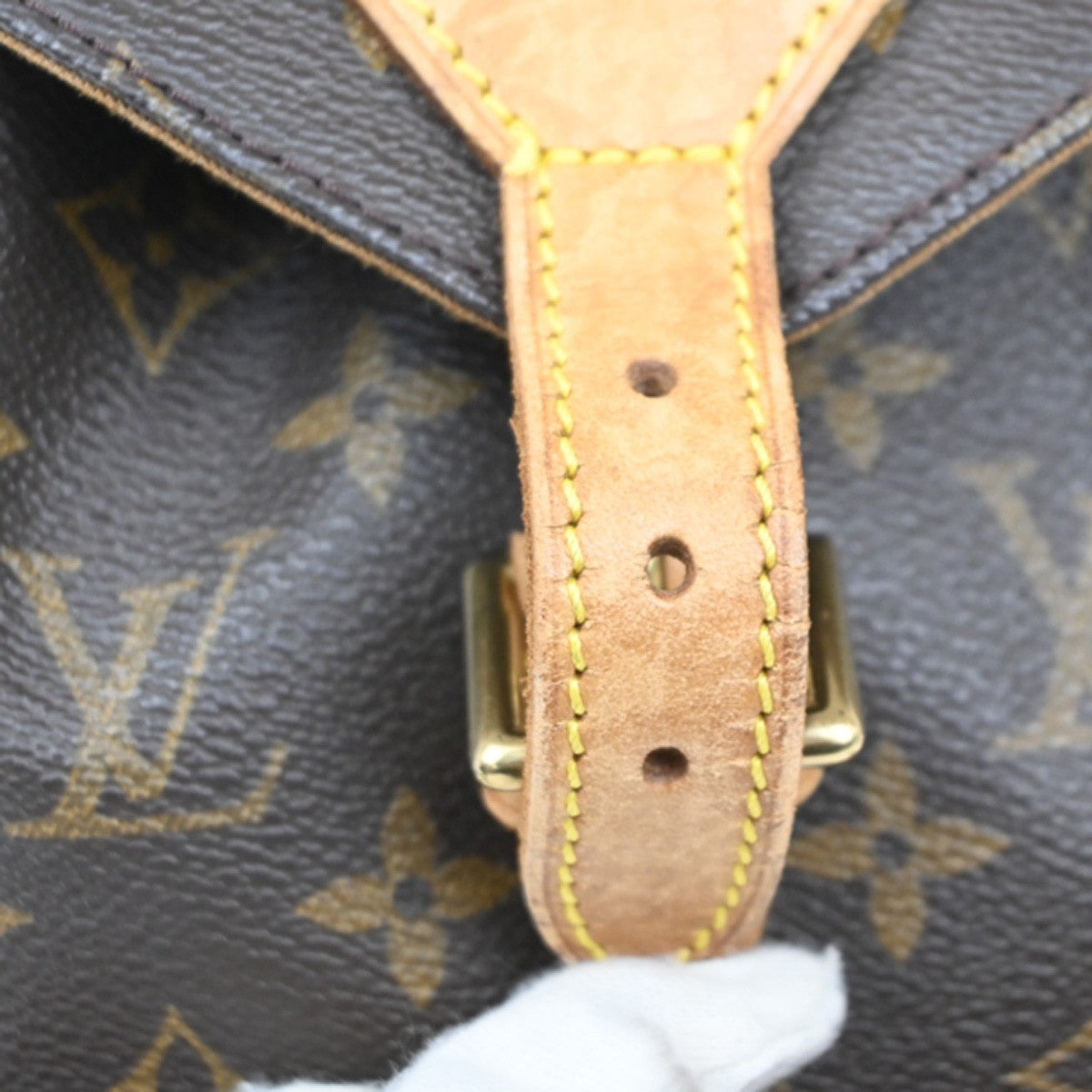 LOUIS VUITTON Montsouris MM Backpack Bag Monogram Leather Brown M51136 90MA414