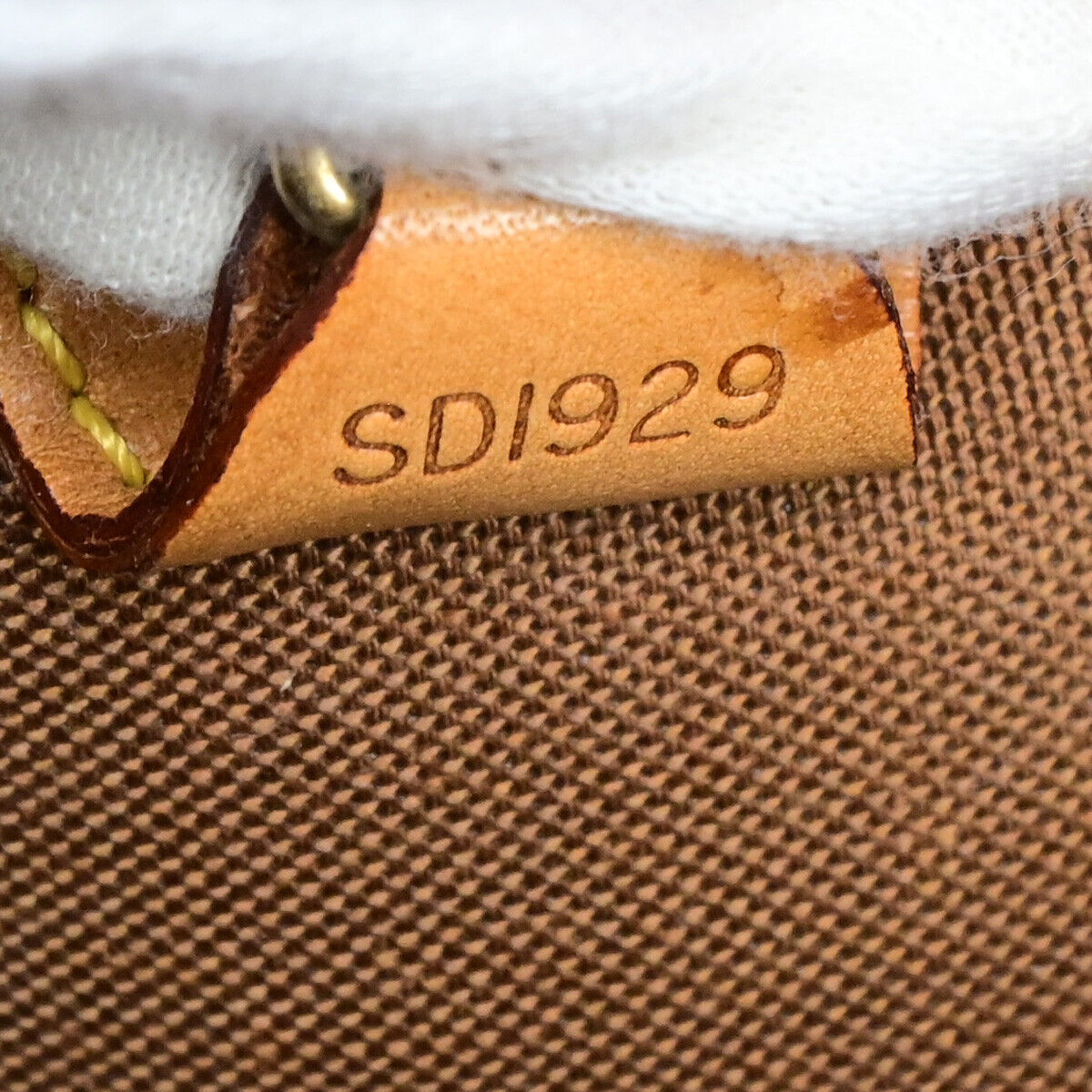 LOUIS VUITTON LV Logo Ellipse MM Hand Bag Monogram Leather Brown M51126 70YG626