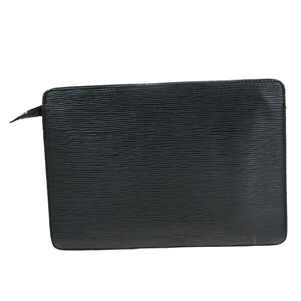 LOUIS VUITTON LV Pochette Homme Clutch Hand Bag Epi Leather Black M52522 05EC136