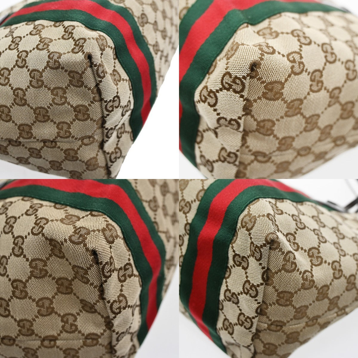 GUCCI GG Jolie Sherry Shoulder Hand Tote Bag Patent Leather Canvas GHW 70CA983