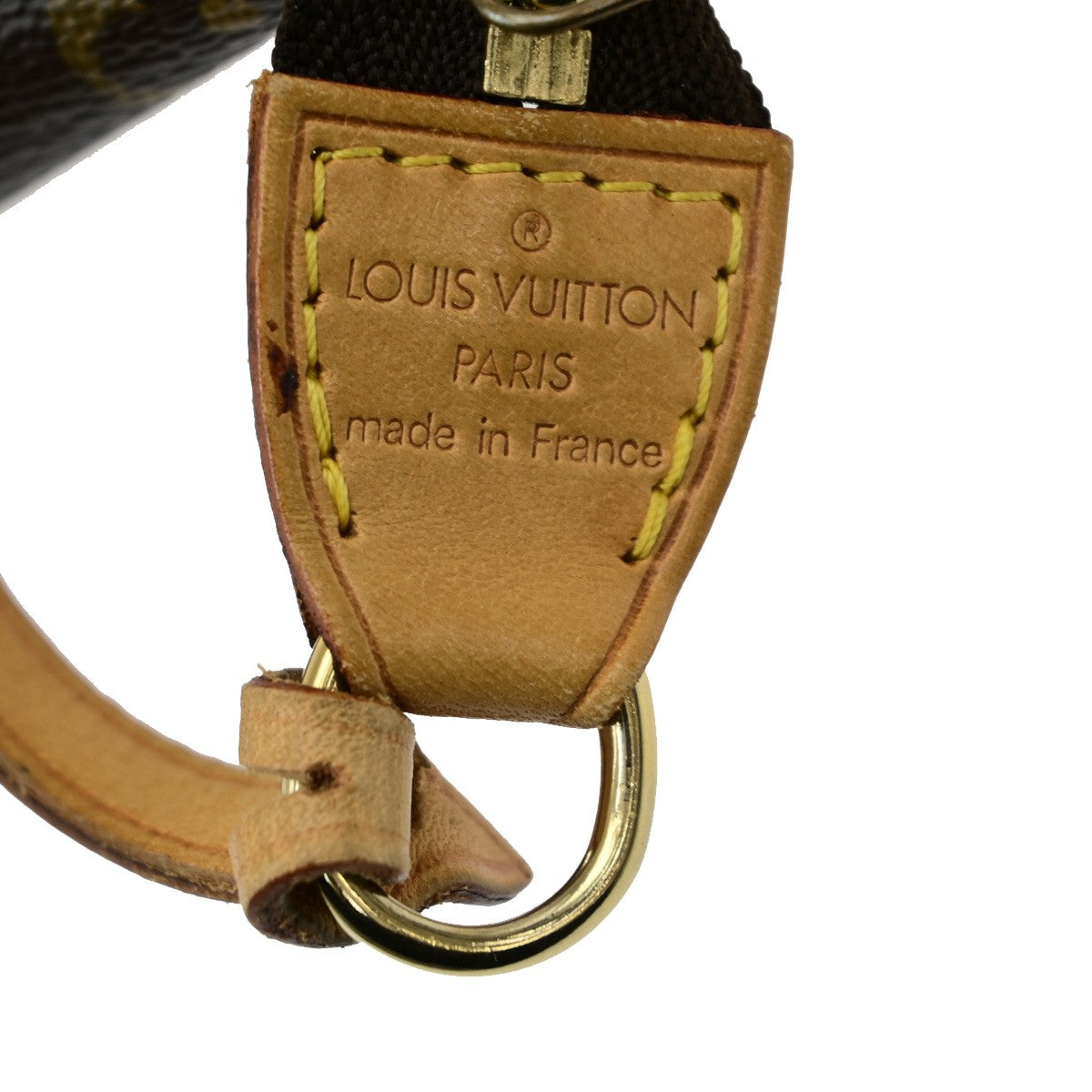 LOUIS VUITTON Pochette Accessoires Hand Bag Monogram Leather BN M51980 12YH081