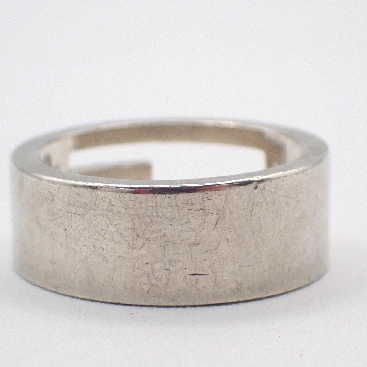 GUCCI G Logo Ring Silver 925 Size JP16 US8 Italy Accessory Italy 09KD093