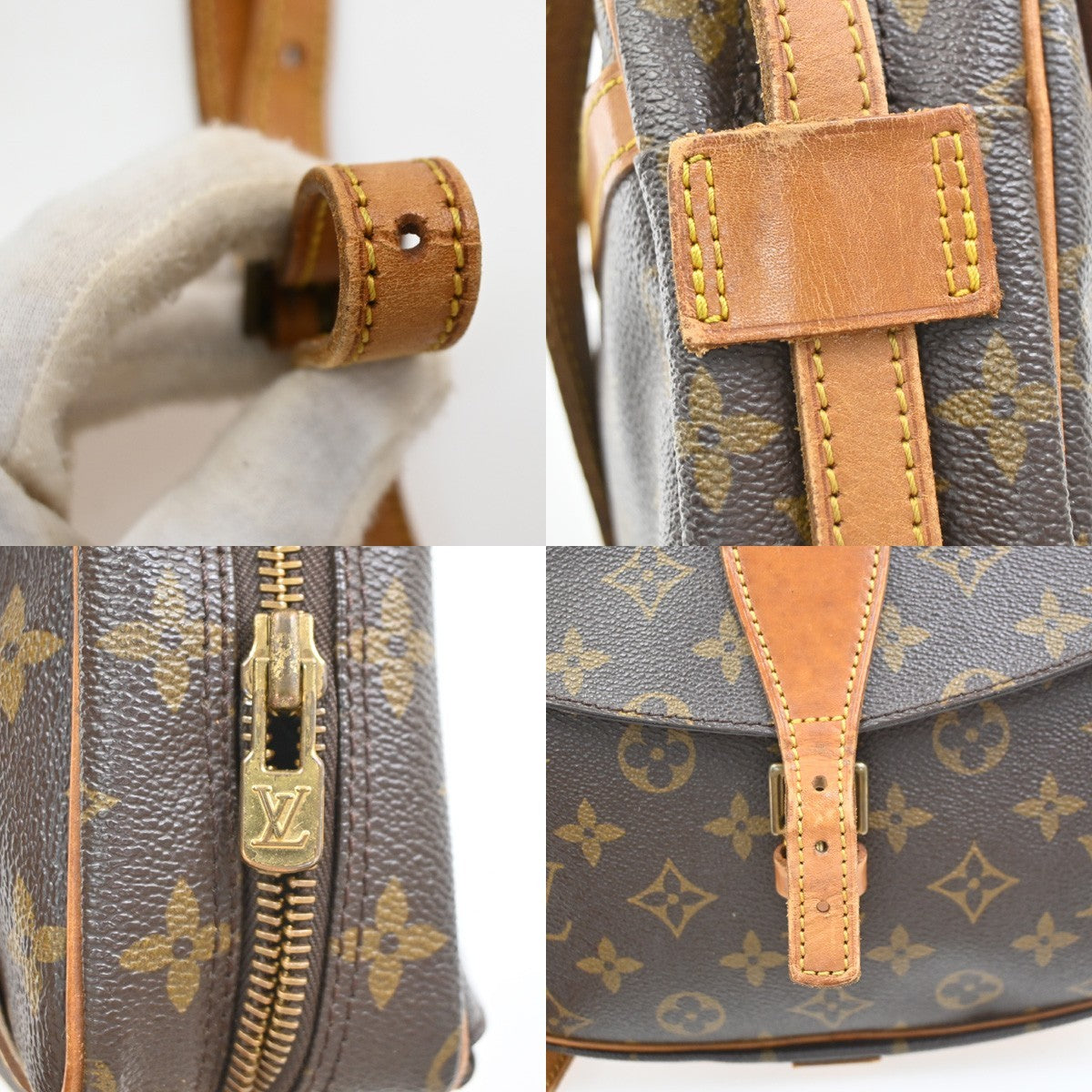 LOUIS VUITTON Jeune Fille MM Shoulder Bag Monogram Leather Brown M51226 33PA124