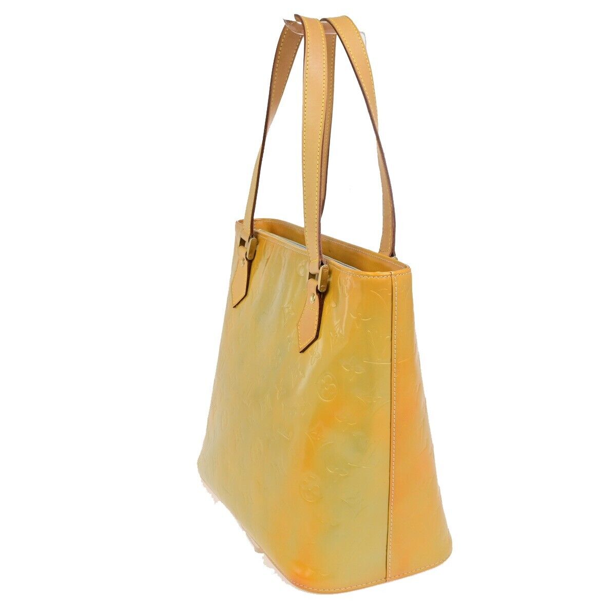 LOUIS VUITTON Houston Shoulder Bag Monogram Vernis Leather Yellow M91303 04ED912