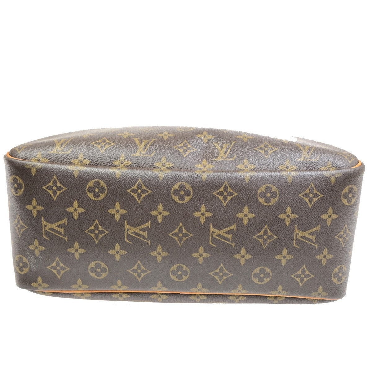 LOUIS VUITTON LV Logo Deauville Hand Bag Monogram Leather Brown M47270 86PA135
