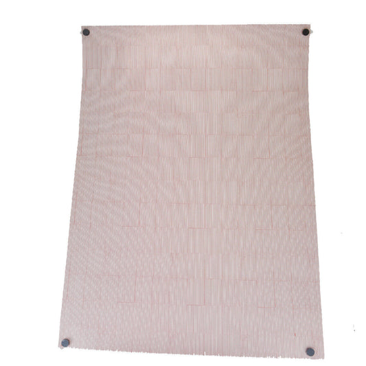 Auth HERMES LES GRANDES FEUILLES D'HERMES Wallpaper Wrapping Paper Red 06MC457 ②