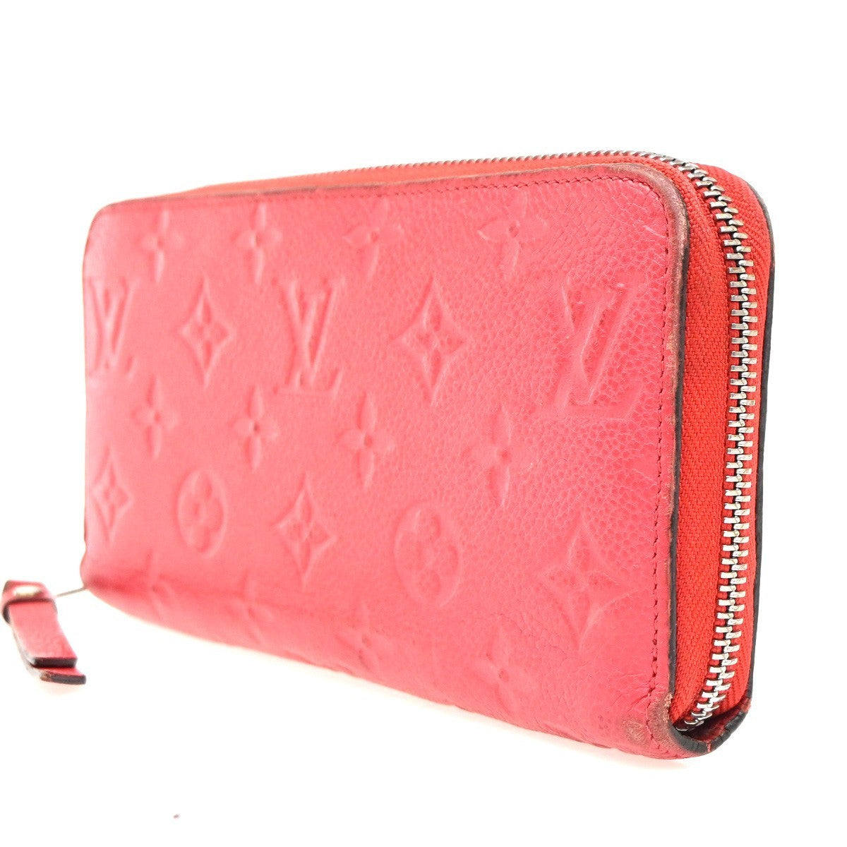 LOUIS VUITTON Zippy Wallet Long Wallet Monogram Empreinte Red M61865 66KC311