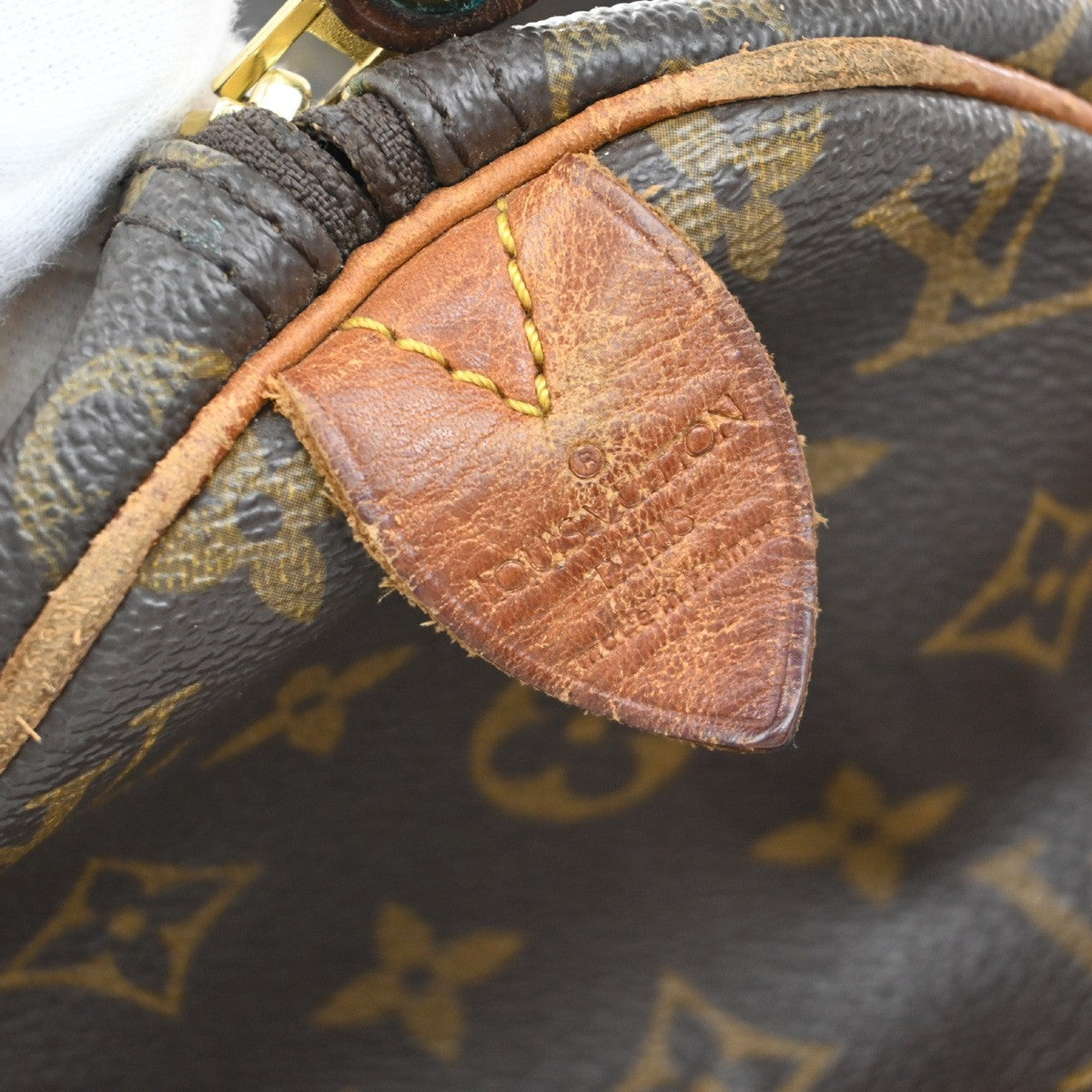 LOUIS VUITTON Speedy 30 Travel Hand Bag Monogram Leather Brown M41526 35EF904