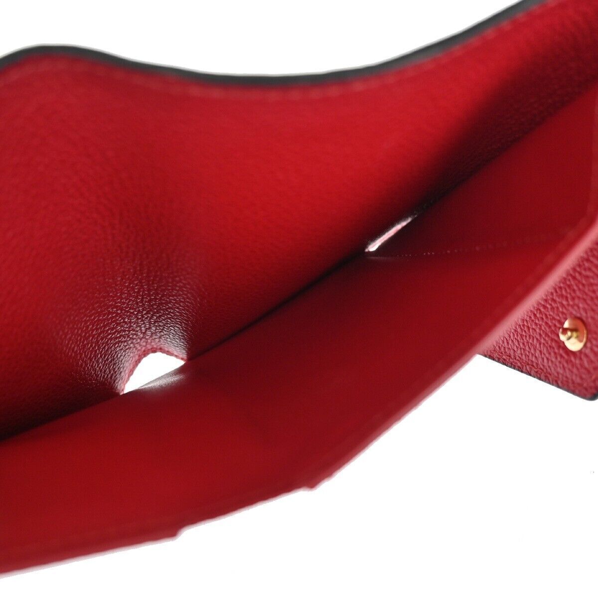 LOUIS VUITTON Victorine Trifold Wallet Monogram Empreinte Red M63701 31YC416