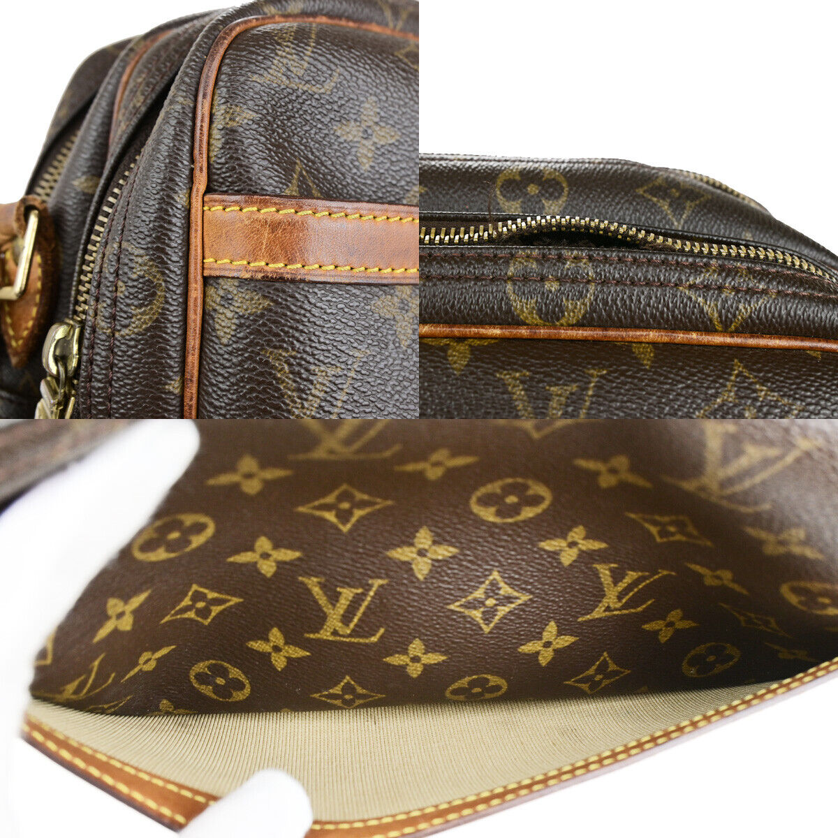 LOUIS VUITTON Reporter PM Crossbody Shoulder Bag Monogram Leather M45254 64SJ515