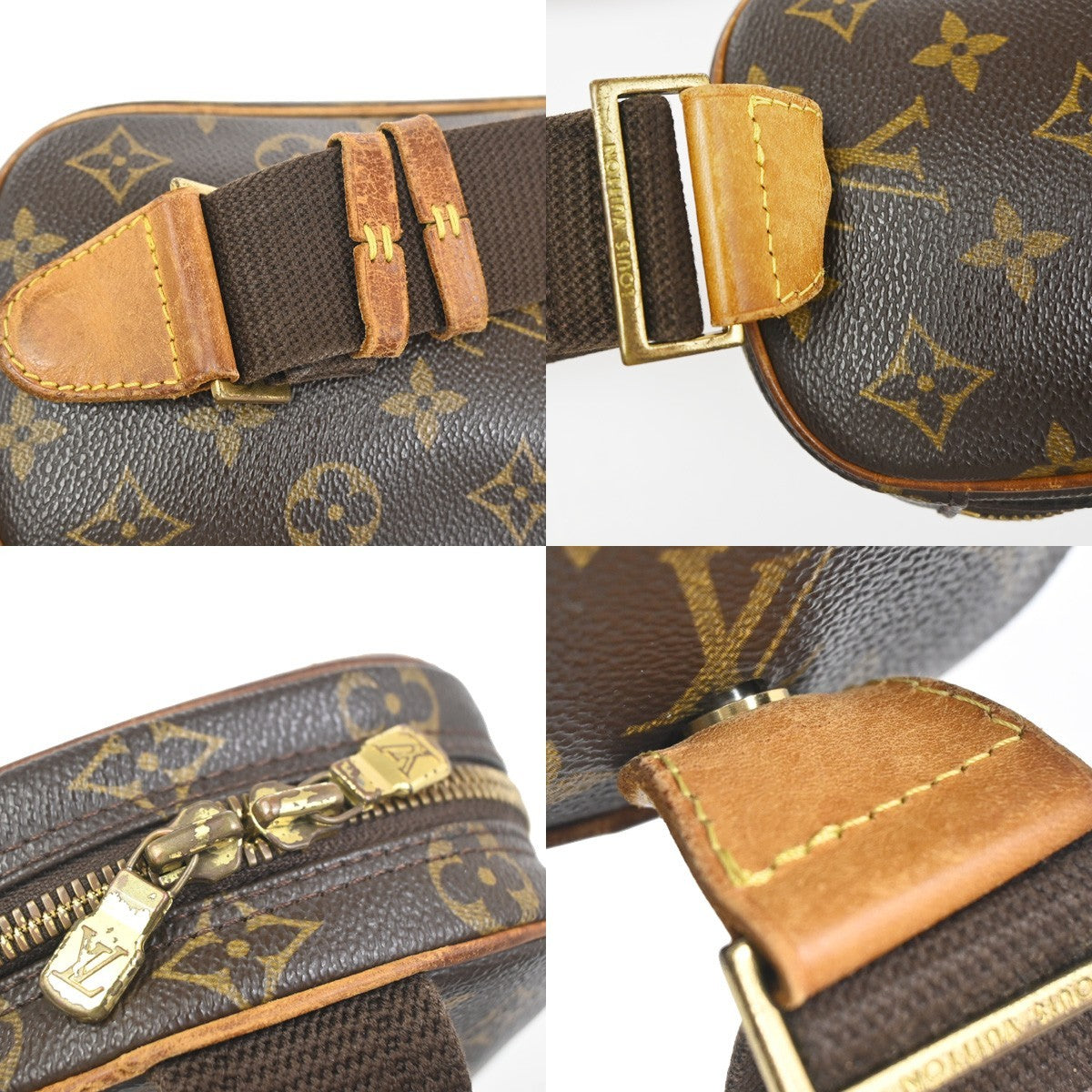 LOUIS VUITTON Pochette Gange Shoulder Bag Monogram Brown Spain M51870 35ZA343