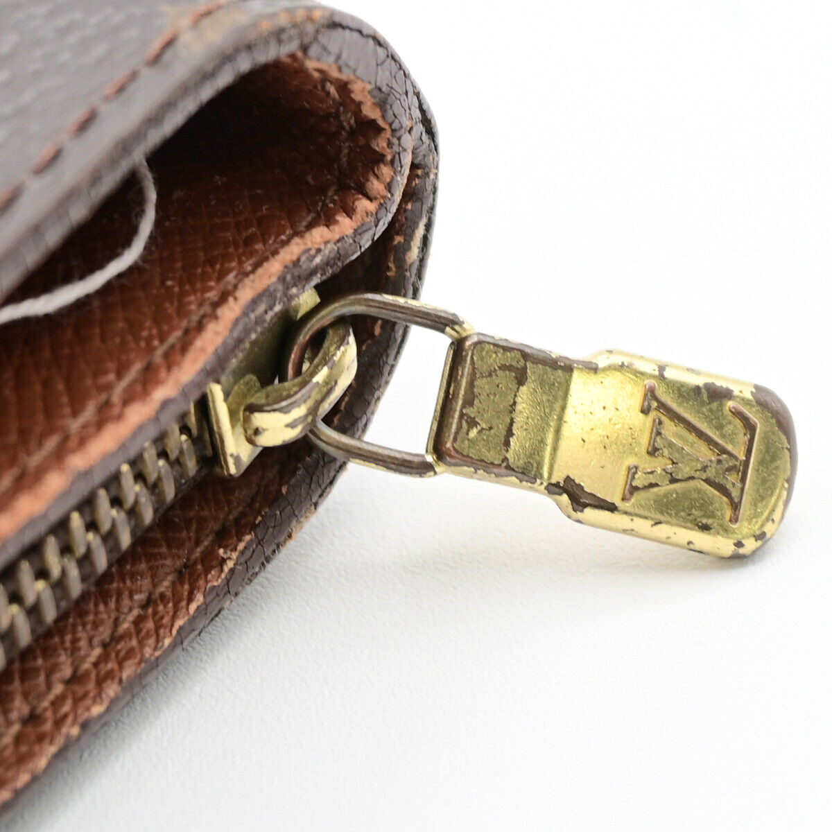 LOUIS VUITTON Compact Zip Bifold Wallet Monogram Leather Brown M61667 08YE810