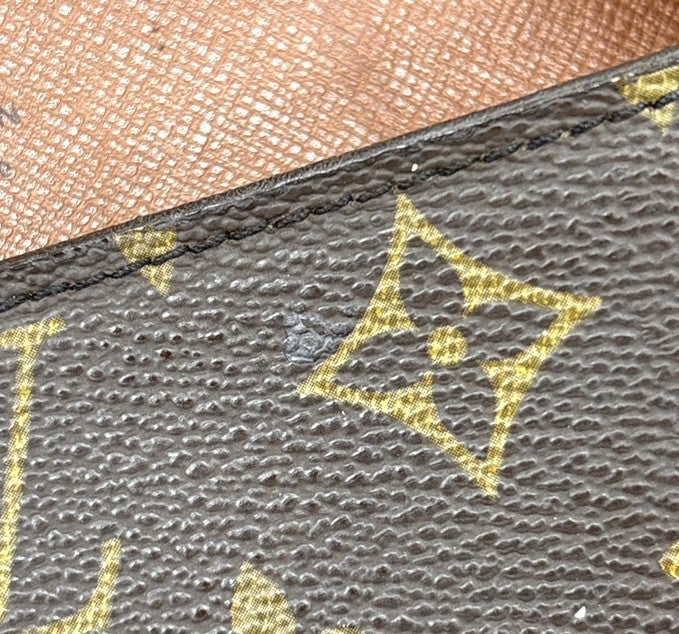 LOUIS VUITTON Saint Cloud GM Shoulder Bag Monogram Leather Brown M51242 33MA507
