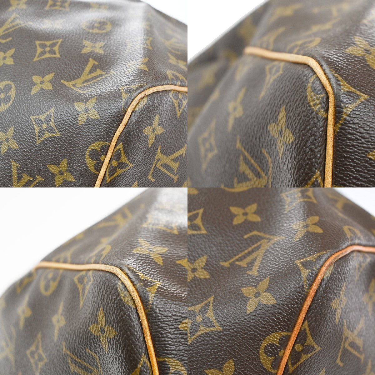 LOUIS VUITTON Keepall 55 Travel Hand Bag Monogram Leather Brown M41424 14CA649