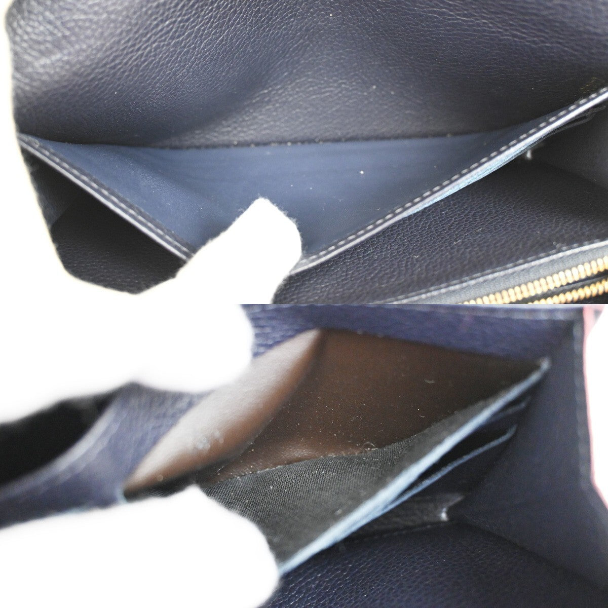 LOUIS VUITTON Portefeuille Sarah Wallet Monogram Empreinte Blue M62125 88YH289