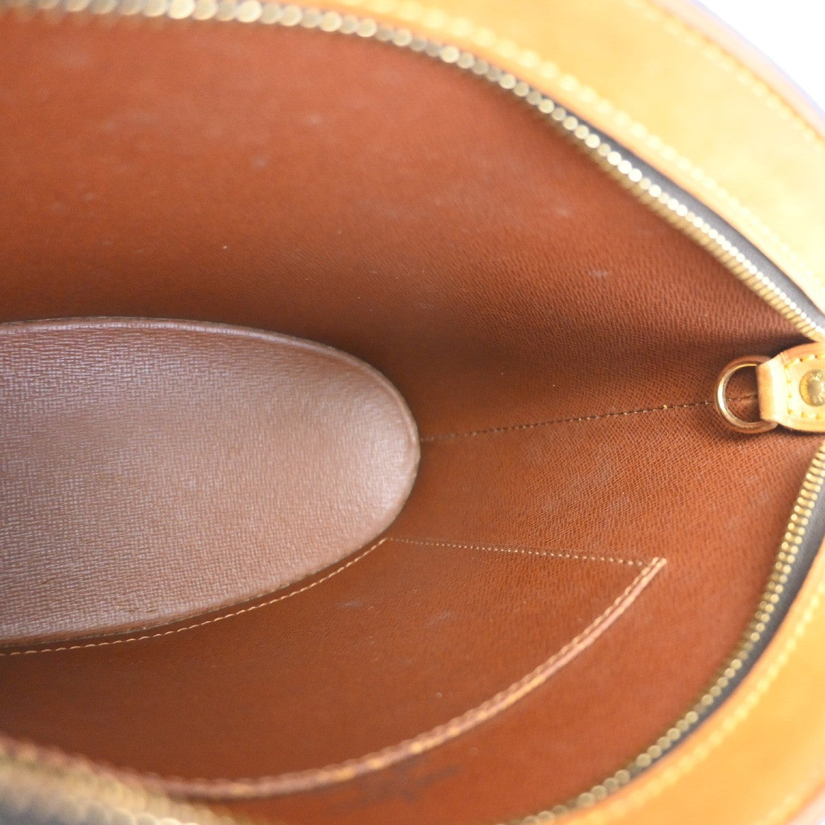 LOUIS VUITTON Logo Drouot Shoulder Bag Monogram Leather Brown M51290 79PA009