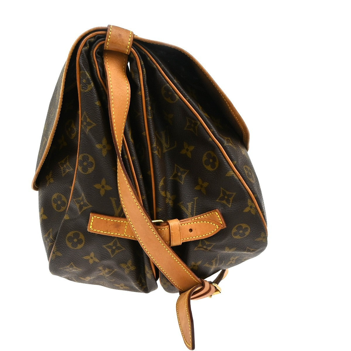 LOUIS VUITTON Saumur 35 Shoulder Bag Monogram Leather BN France M42254 96KC366