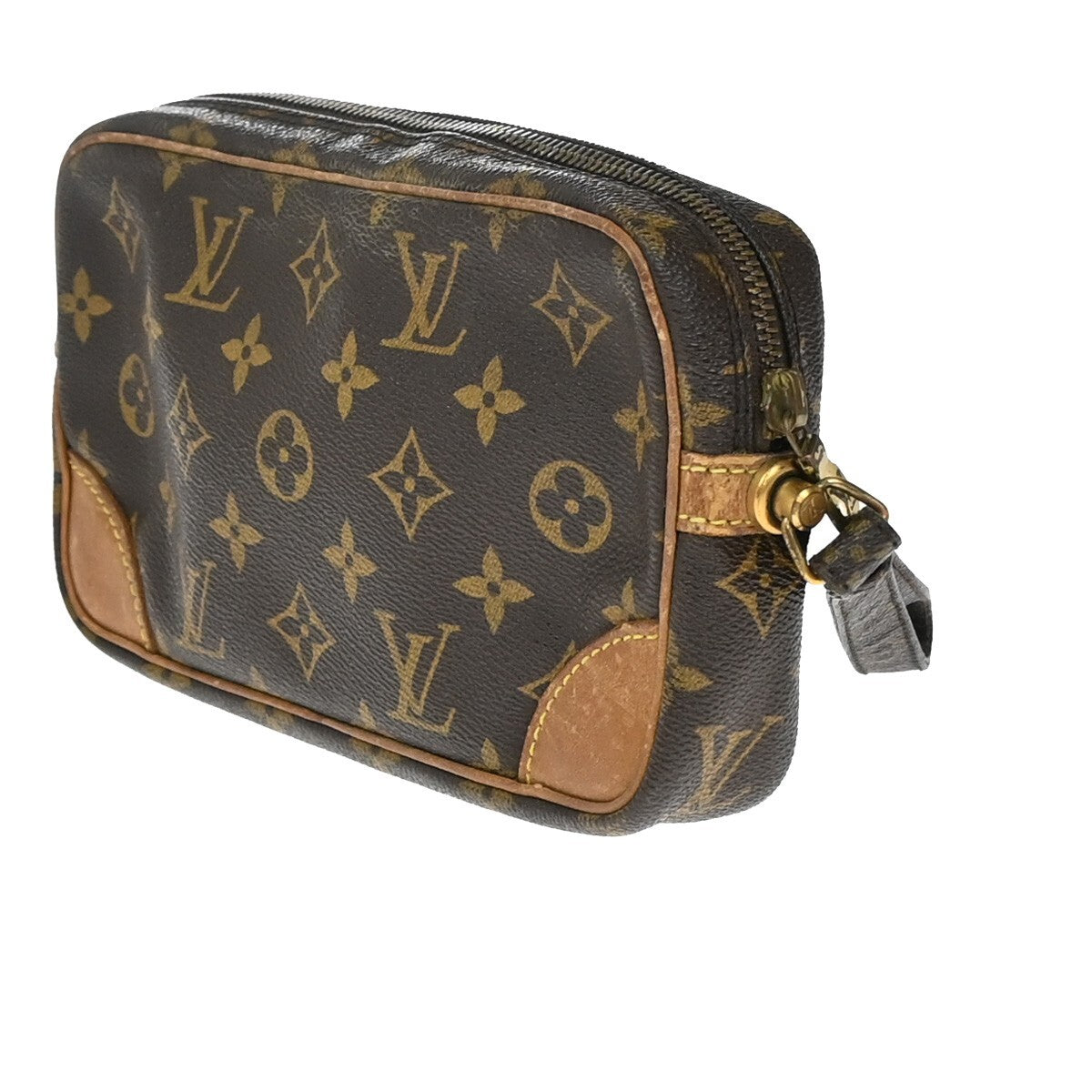 LOUIS VUITTON Marly Dragonne PM Clutch Hand Bag Monogram Leather M51827 69EE225