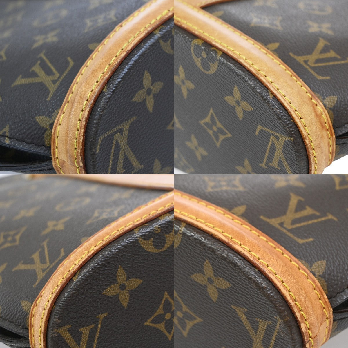 LOUIS VUITTON Babylone Shoulder Bag Monogram Leather Brown France M51102 86KP494