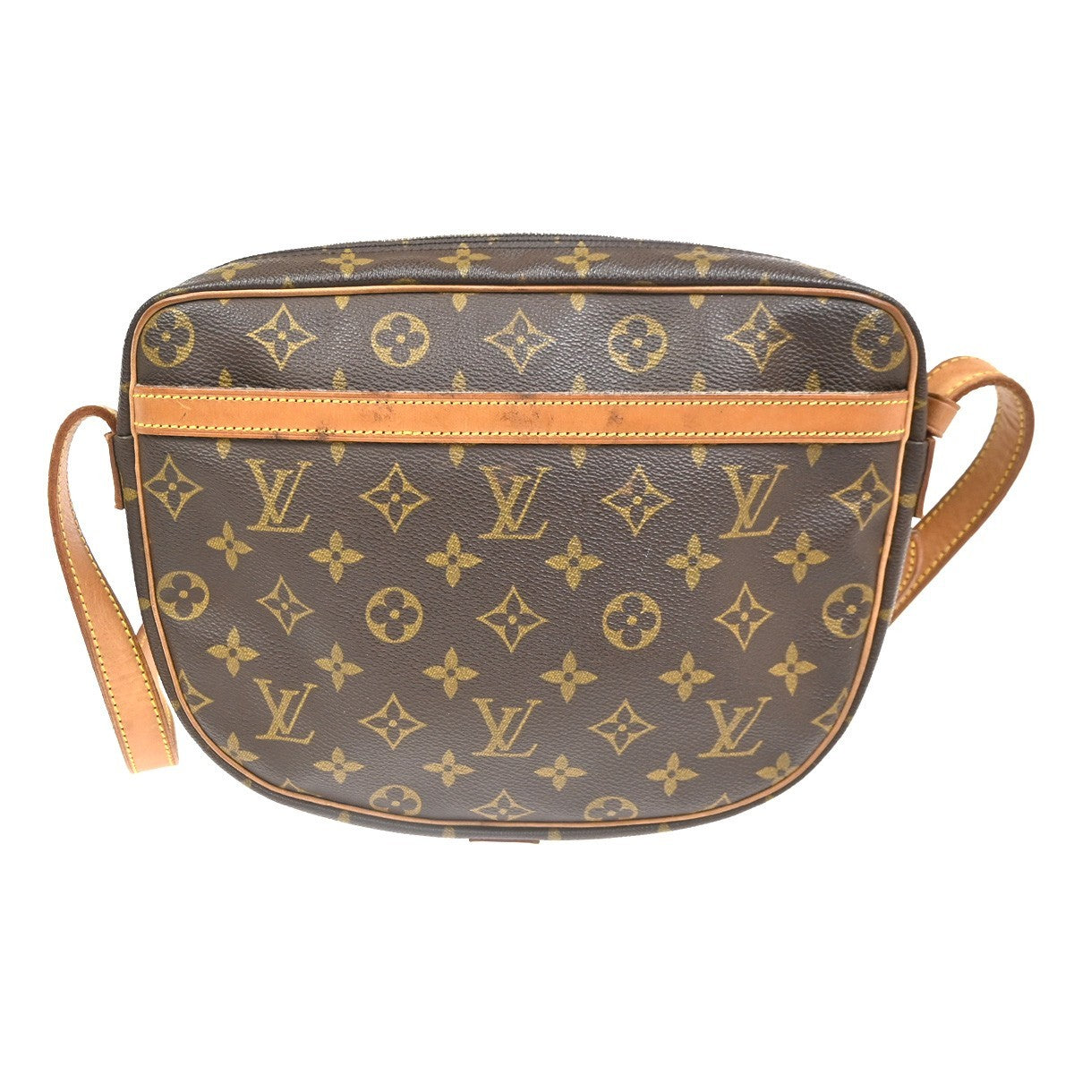 LOUIS VUITTON Jeune Fille MM Shoulder Bag Monogram Leather Brown M51226 32KC670
