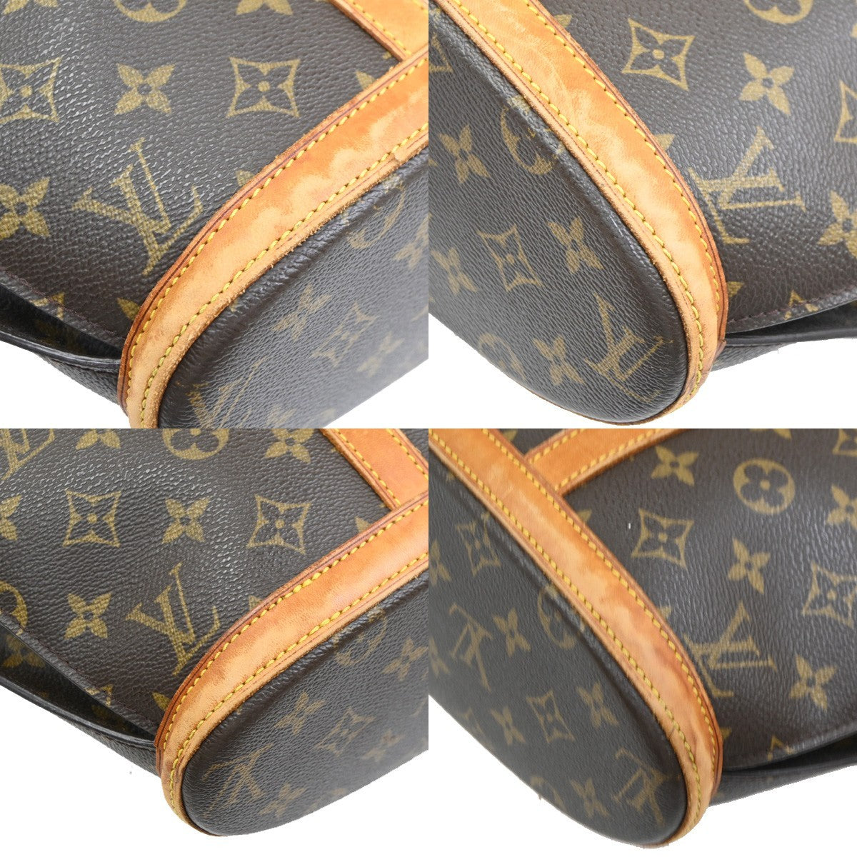 LOUIS VUITTON BABYLONE Shoulder Bag Monogram Leather Brown France M51102 87PA089