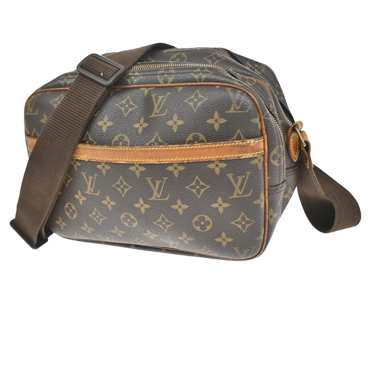 LOUIS VUITTON Reporter PM Crossbody Shoulder Bag Monogram Leather M45254 04CB023