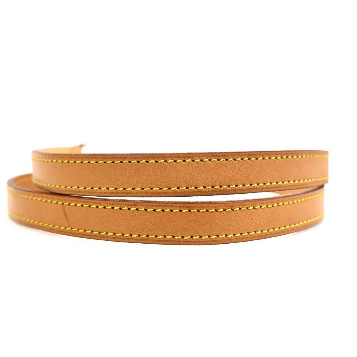 LOUIS VUITTON Shoulder Strap Leather Brown Beige Gold Bag Accessory 61TA612