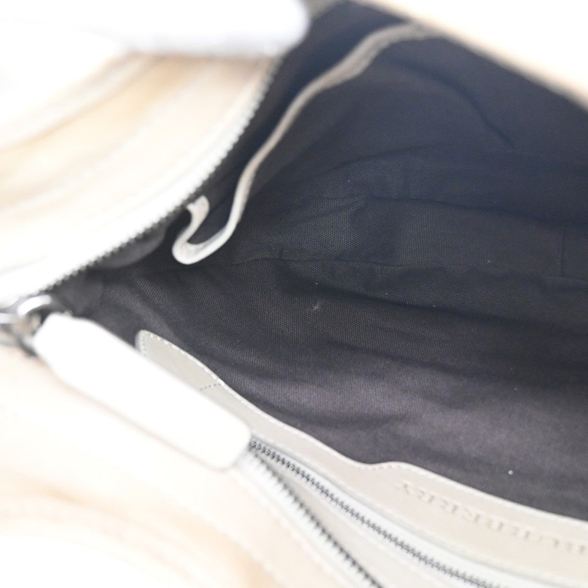 BURBERRY Logo Nova Check pattern Shoulder Hand Bag PVC Leather Beige 36MA197