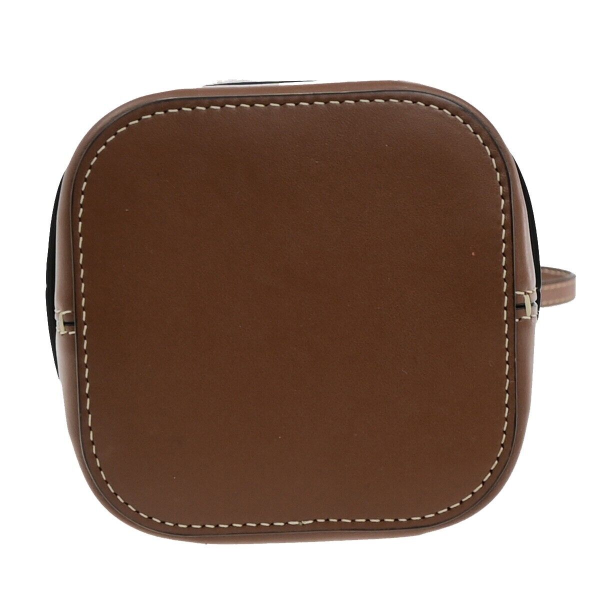 CELINE Logo Cuir Triomphe Small Box Shoulder Bag Leather Brown Italy 665RK901