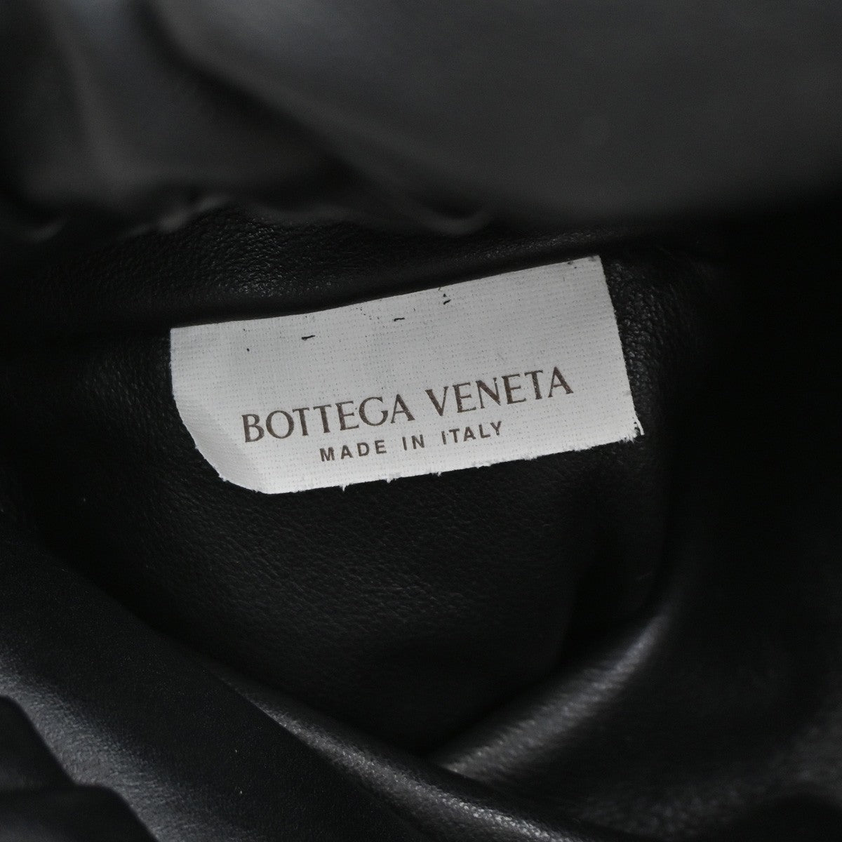 BOTTEGA VENETA The Chain Pouch Shoulder Bag Leather Black GHW Italy 50RL651
