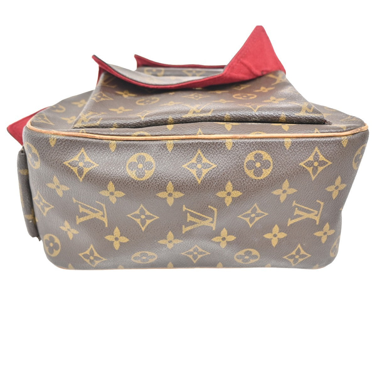 LOUIS VUITTON LV Excentri Cite Hand Bag Monogram Leather Brown M51161 82KB509