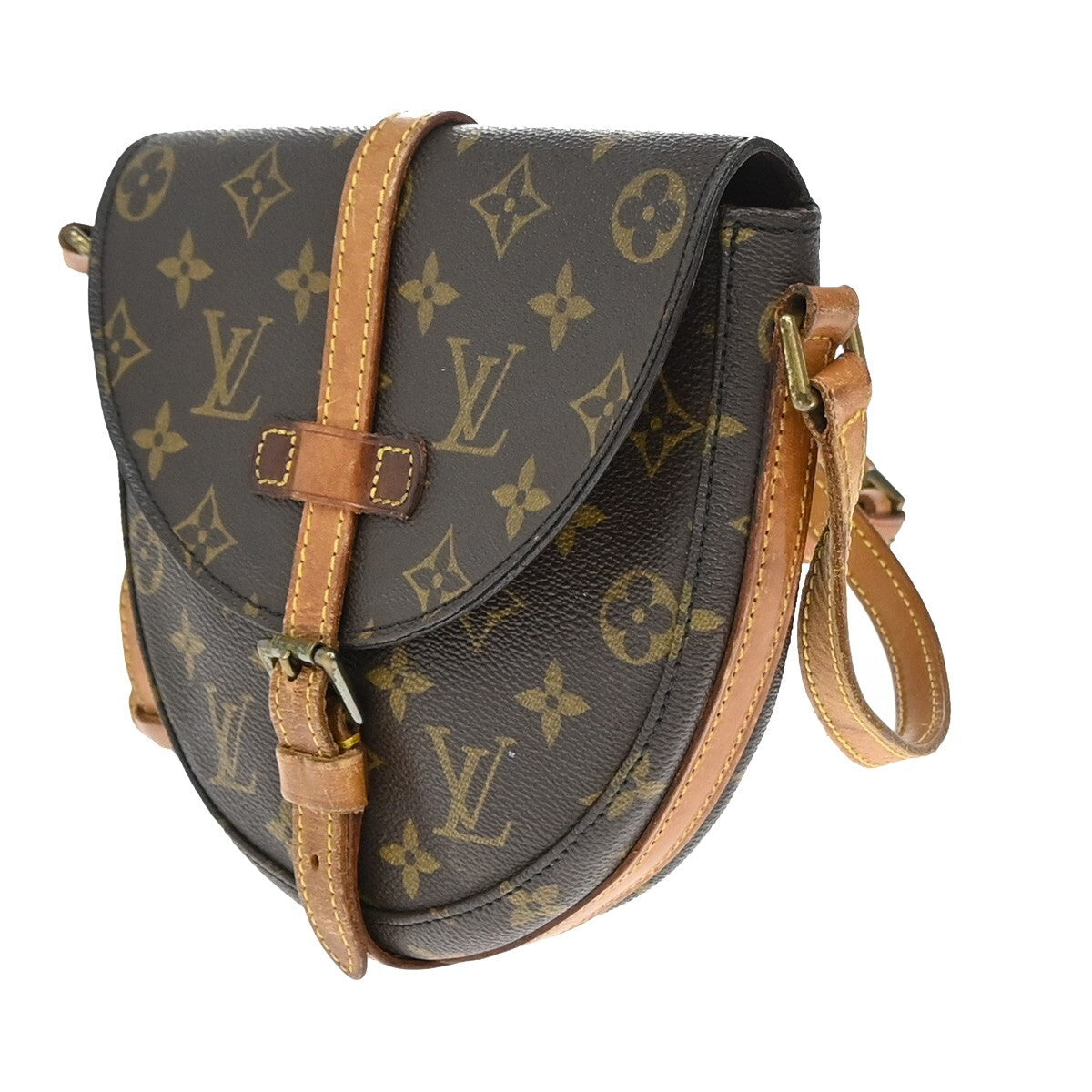 LOUIS VUITTON Chantilly PM Shoulder Bag Monogram Leather Brown M51234 30EE187