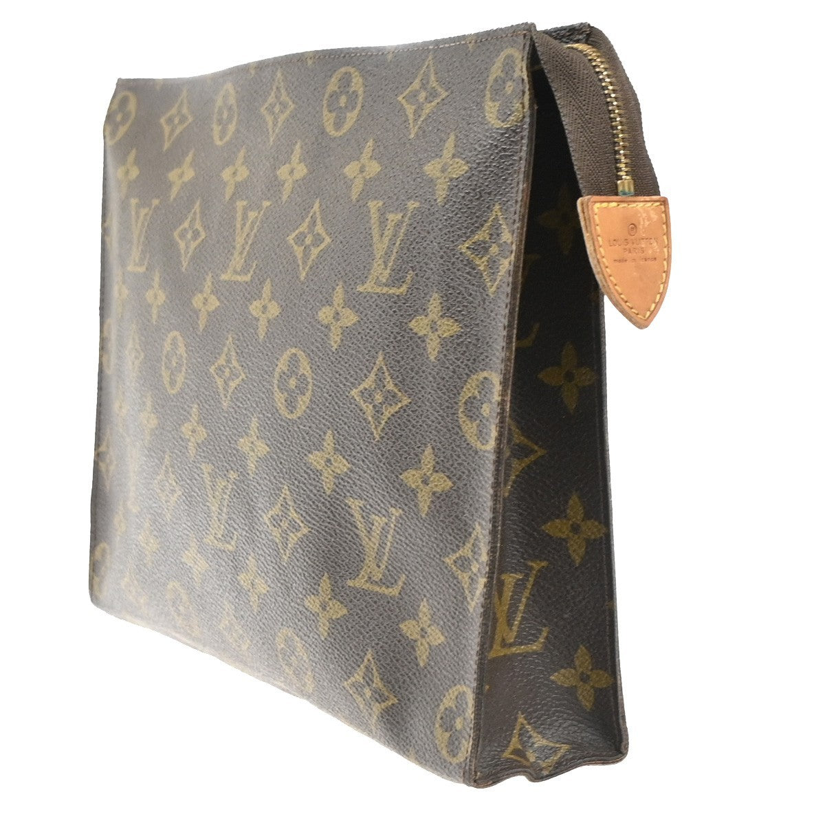 LOUIS VUITTON Poche Toilette 26 Clutch Pouch Bag Monogram Leather M47542 67MA453