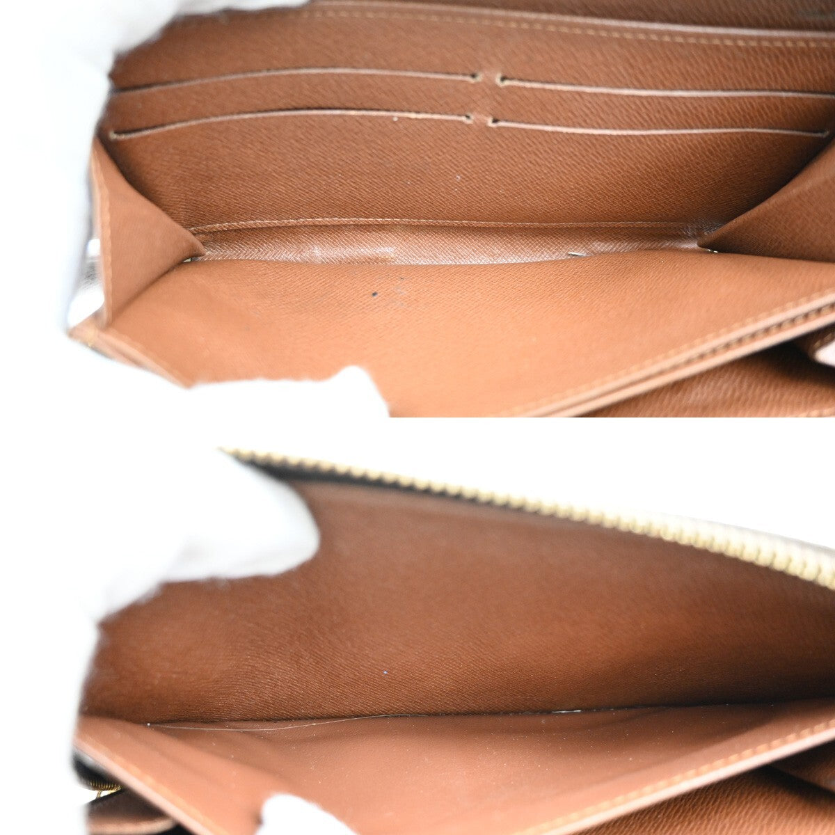 LOUIS VUITTON Zippy Wallet Long Bifold Monogram Leather Brown M60017 67EE177