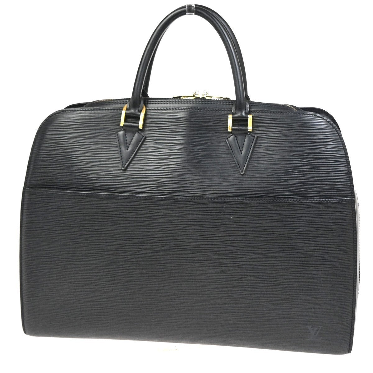 LOUIS VUITTON Sorbonne Business Hand Bag Epi Leather Black GHW M54512 34KC905