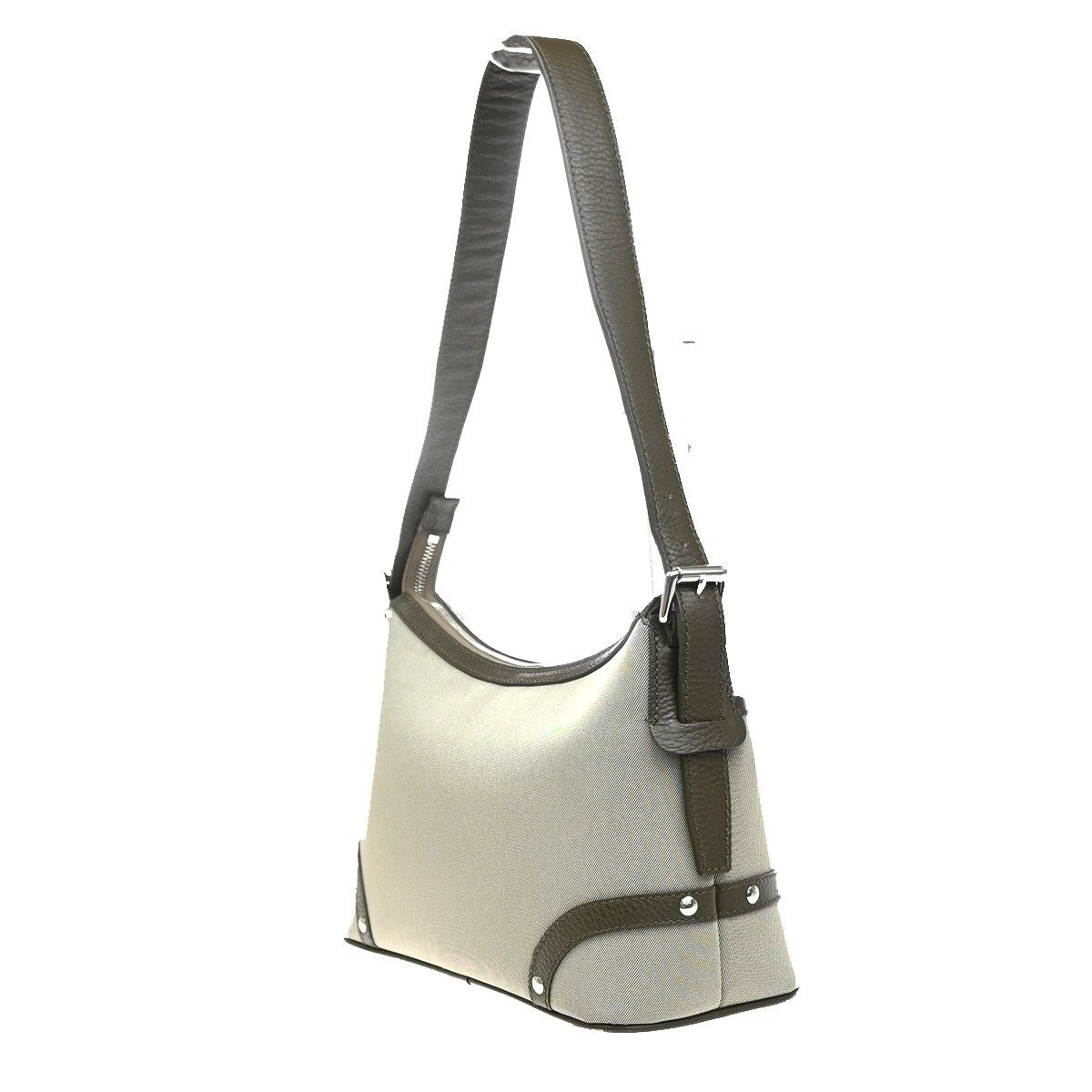 BURBERRY Logo Nova Check Shoulder Hand Bag Canvas Leather KI BE SHW 34RQ034
