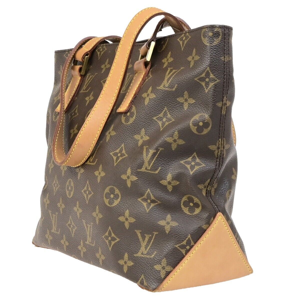 LOUIS VUITTON Cabas Piano Shoulder Bag Monogram Leather Brown M51148 73ED378