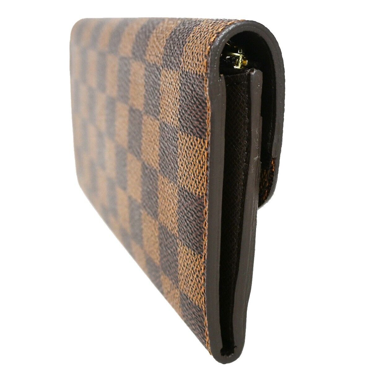 LOUIS VUITTON Portefeuille Emilie Long Bifold Wallet Damier Brown N63019 31RJ271