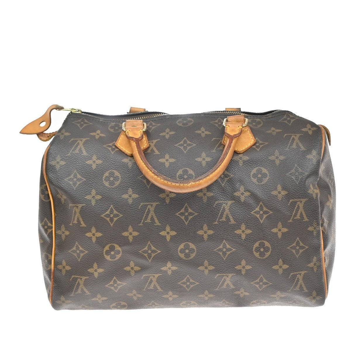 LOUIS VUITTON Speedy 30 Travel Hand Bag Monogram Leather Brown M41526 18YJ216