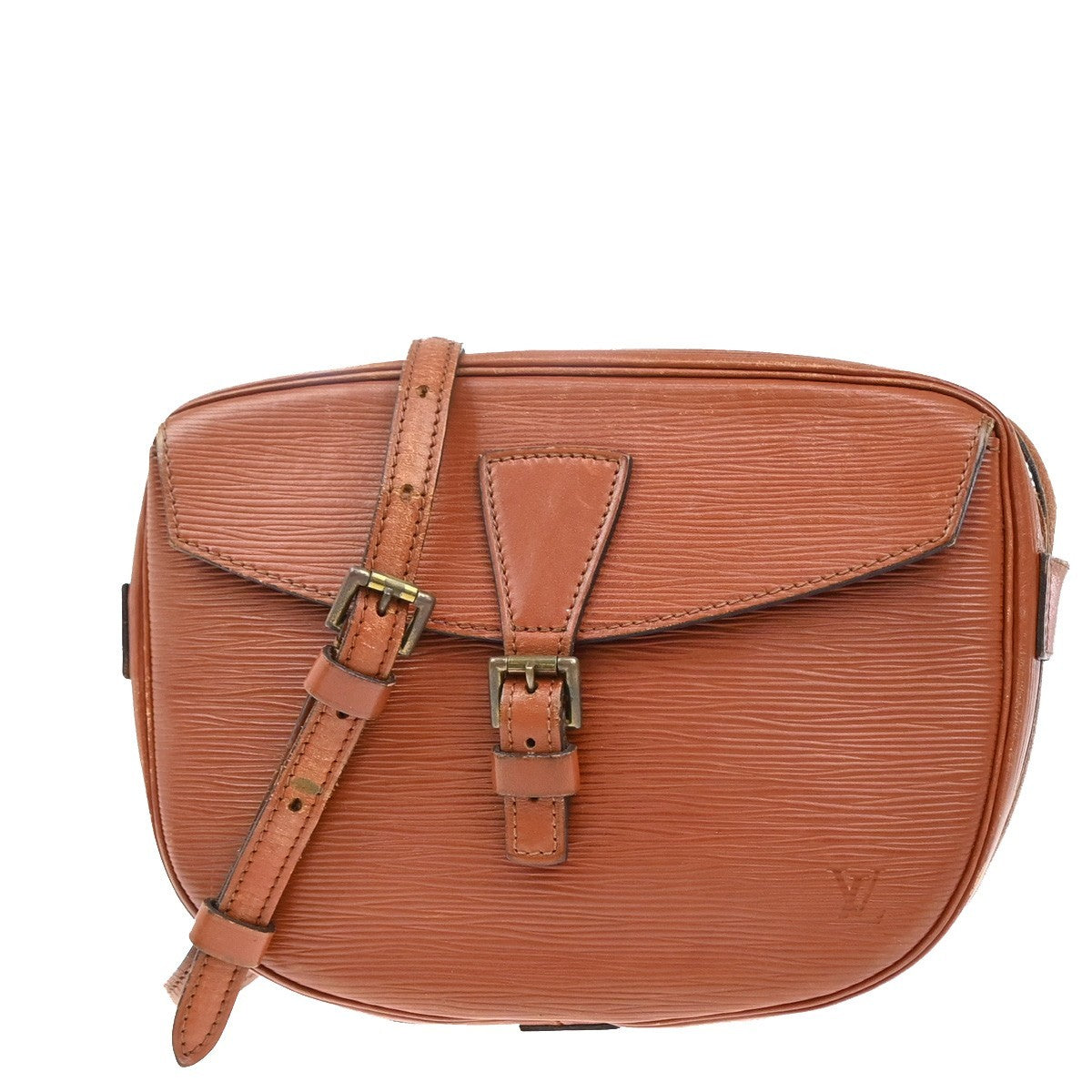 LOUIS VUITTON Jeune Fille MM Shoulder Bag Epi Leather Brown M52153 65EF980