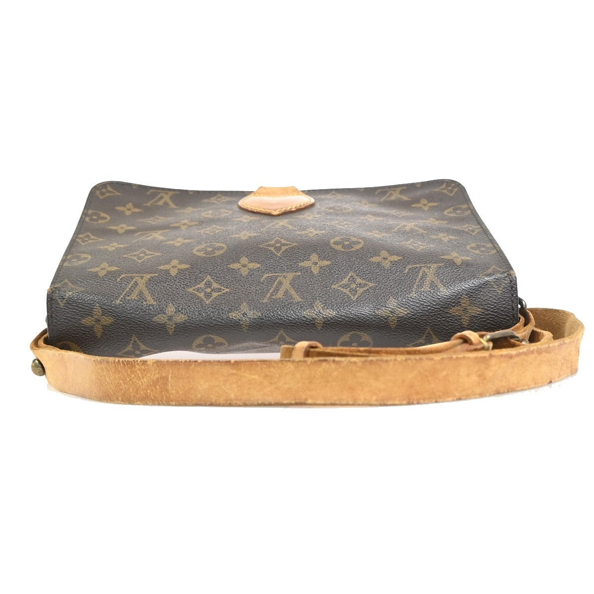 LOUIS VUITTON Cartouchiere GM Shoulder Bag Monogram Leather Brown M51252 32YH934