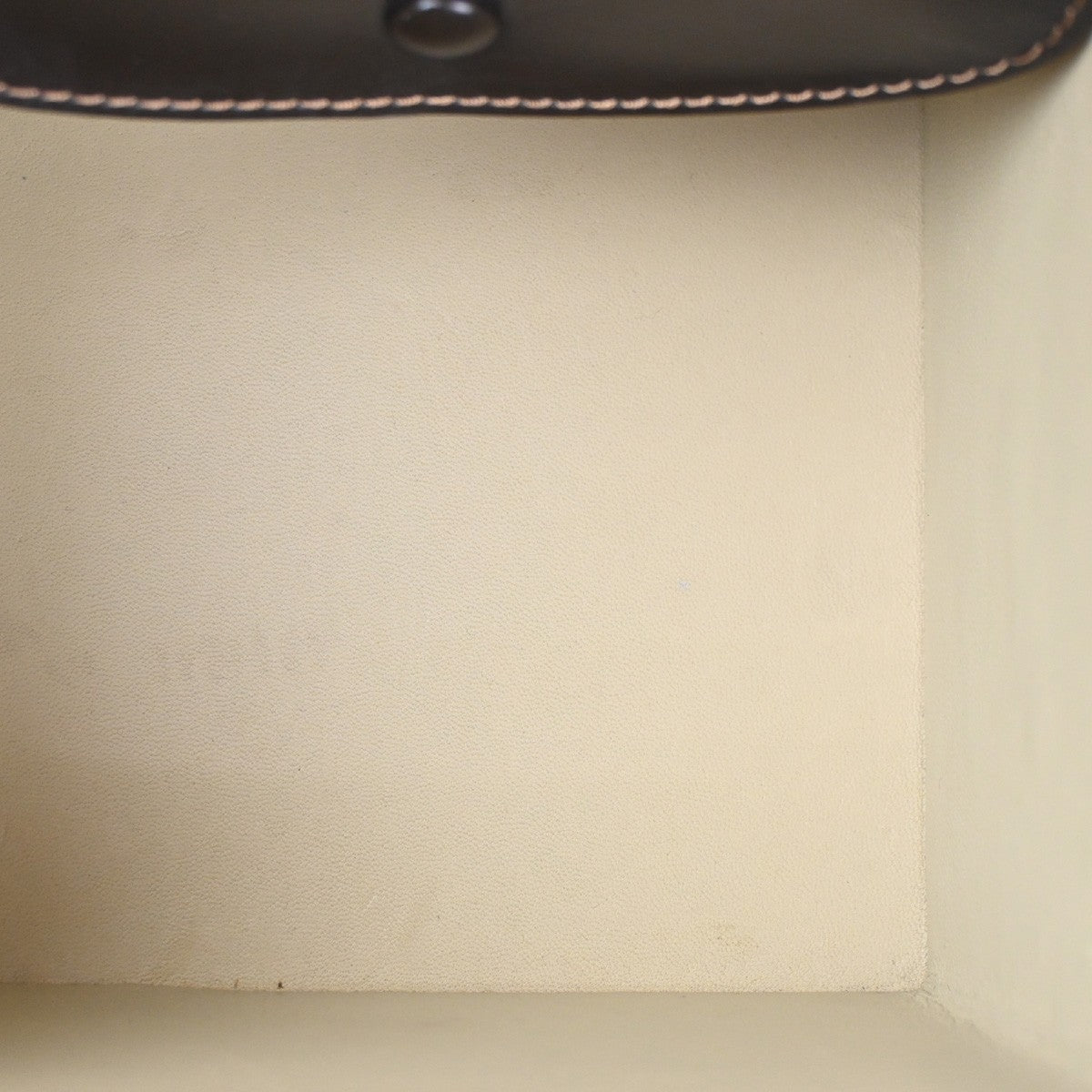 LOEWE Logo Square vanity Handbag Leather GHW Brown Spain 96TA699