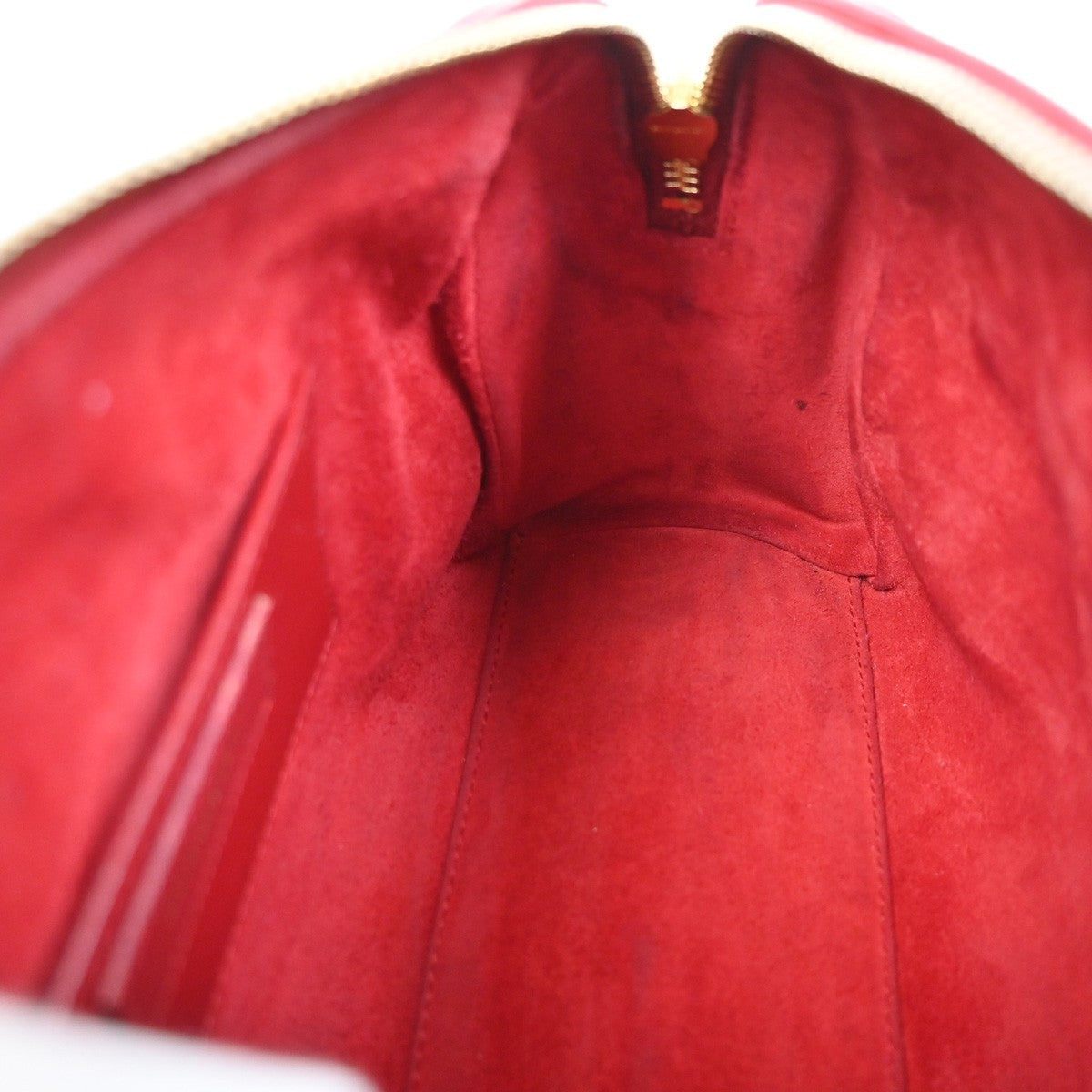 SAINT LAURENT Baby Duffle 2Way Shoulder Handbag Leather Red GHW Italy 86ZA293