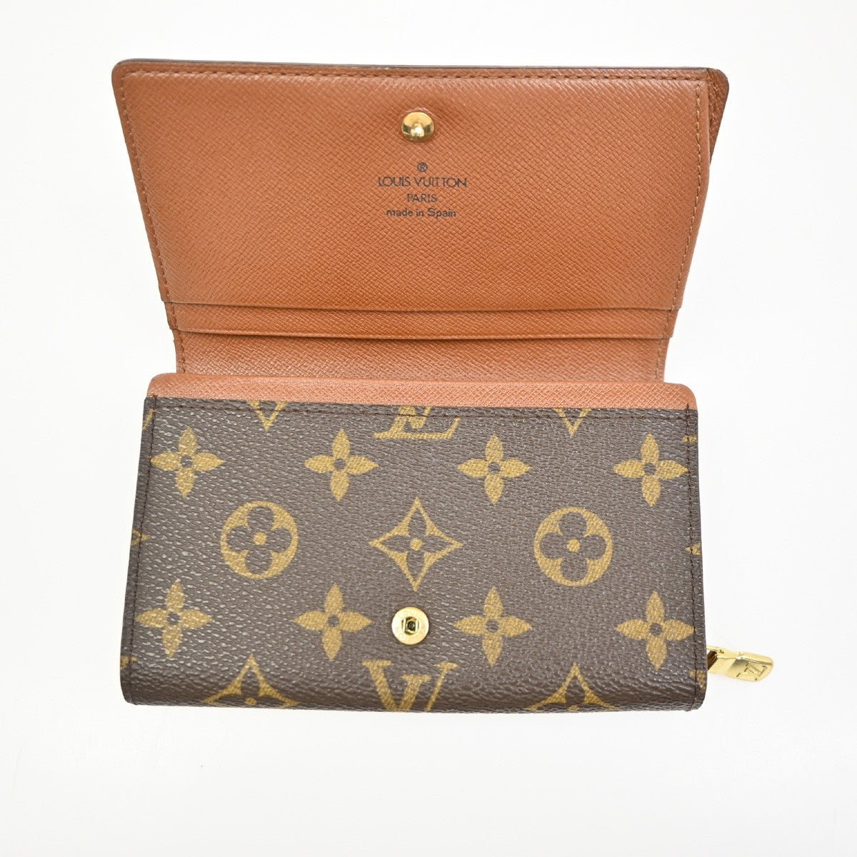 LOUIS VUITTON Porte Monnaie Billets Tresor Wallet Monogram Brown M61730 09ZA134