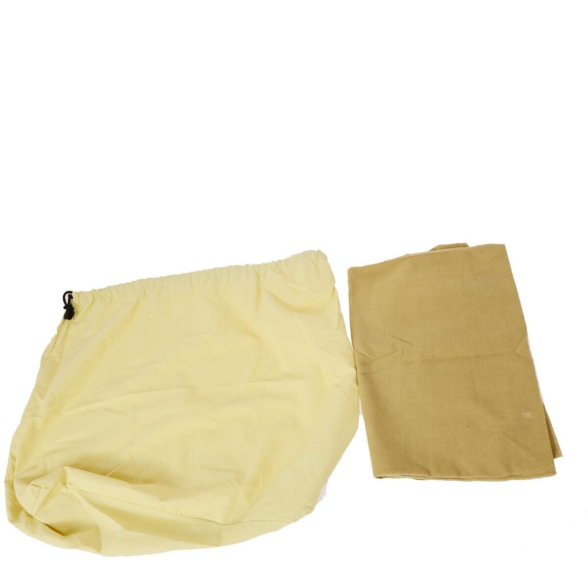 LOUIS VUITTON Logo 10 Set Dust Bag Drawstring Canvas Cotton Beige Brown 09FA766