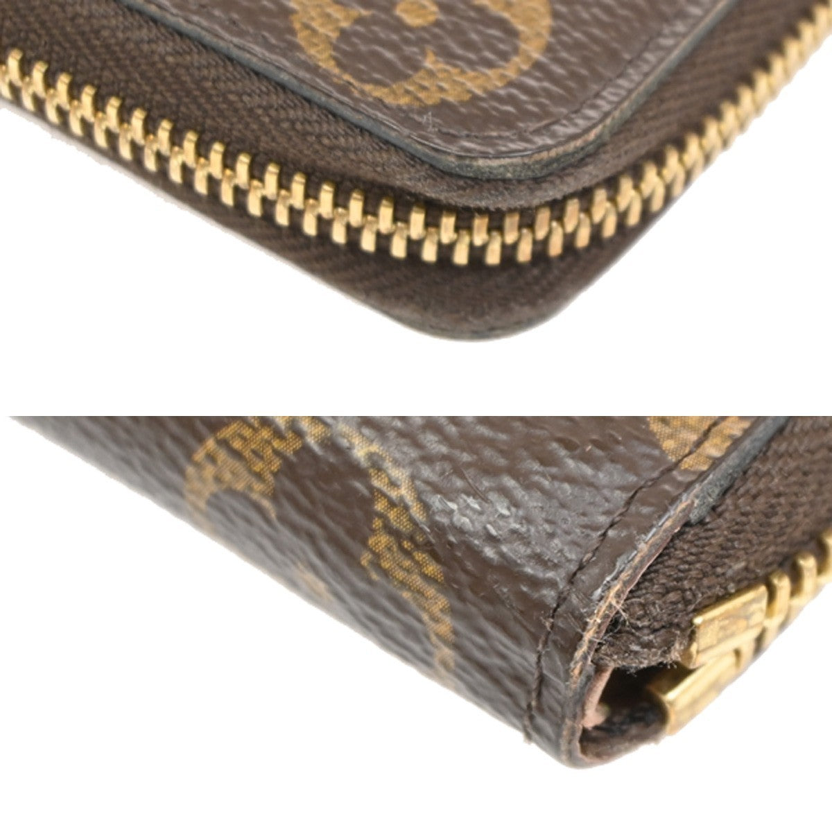 LOUIS VUITTON Clemence Zippy Long Wallet Monogram Leather Brown M61298 80DA242