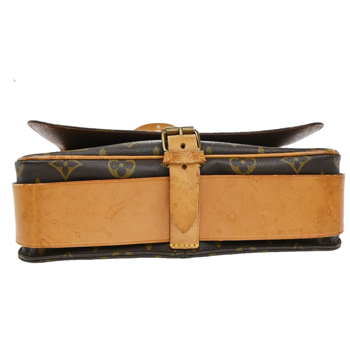 LOUIS VUITTON Cartouchiere GM Shoulder Bag Monogram Leather Brown M51252 88CA207
